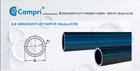 Obrázek pro kategorii Potrubí HDPE100 - RC CAMPRI